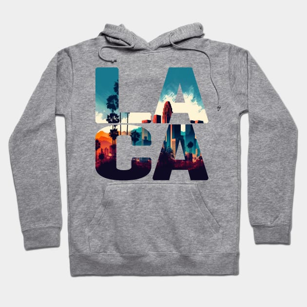 Los Angeles Skyline No. 4 Hoodie by coyote